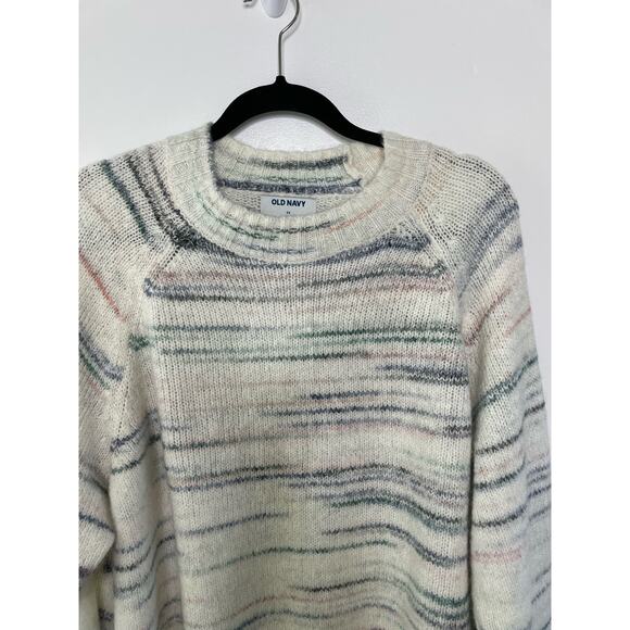 Old Navy Sweater Space Dye Long Sleeves Crew Neck Pullover Wool Blend Gray 2X - Picture 5 of 10